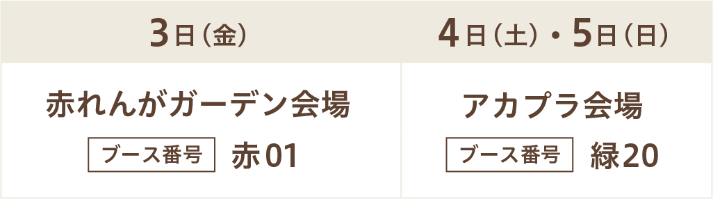 出展場所表
